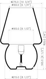 Salindres White Table Lamp - Clearance