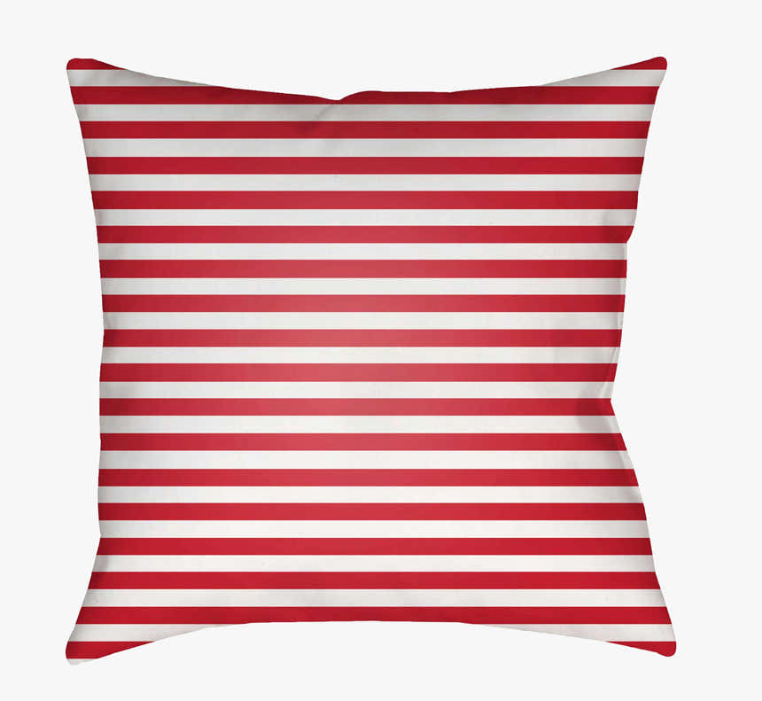 Brick Red Coastal Accent Outdoor Pillow with woven details for sofa bed or accent chair
