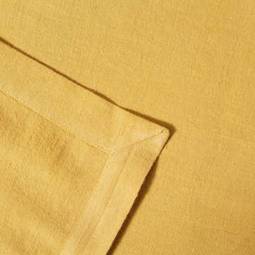 Seasonal Washed Linen-Cotton Table Runner - Mustard