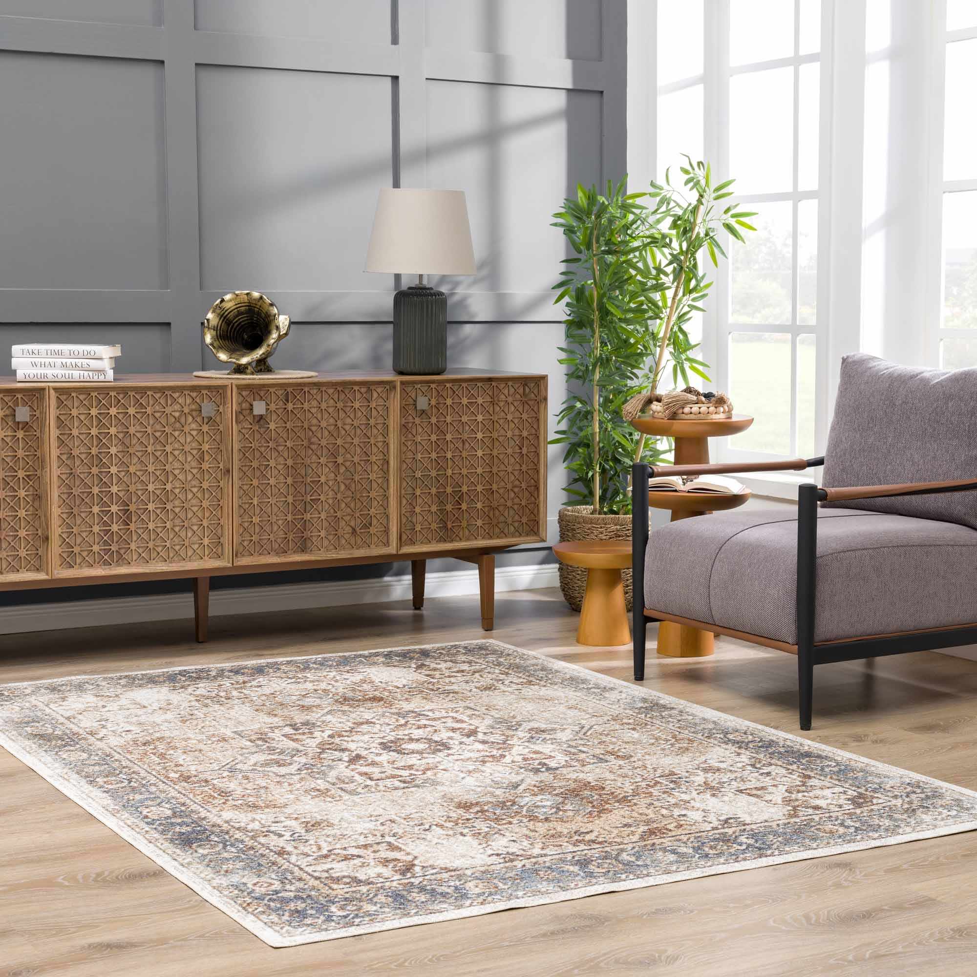 Heritage Style Flat Pile Washable Rug – Boutique Rugs