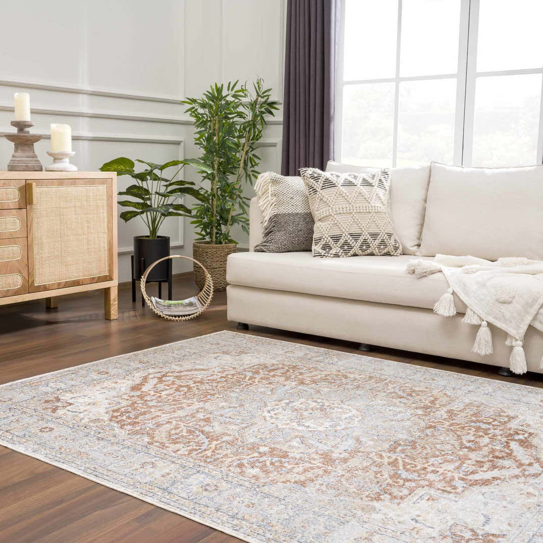 Cream Emke Area Rug