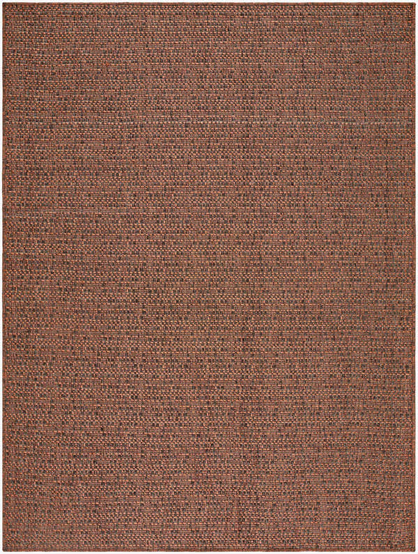 Sample Nitumu Terracotta Traditional Coastal Outdoor Safe Machine Woven Area Rug