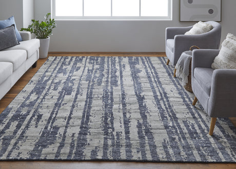 Feizy Altmar Modern Abstract - Blue/Gray/Taupe Area Rug