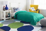 Kids Car Print Decorative Nursery Blue Throw Pillow