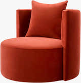 Vendychany Burgundy Swivel Chair - Clearance