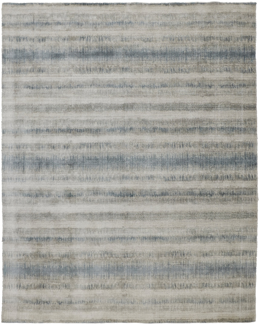 Feizy Mackay Transitional Stripes - Gray/Blue/Green Area Rug