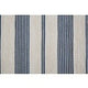 Feizy Duprine Transitional Stripes - White/Ivory/Blue Area Rug