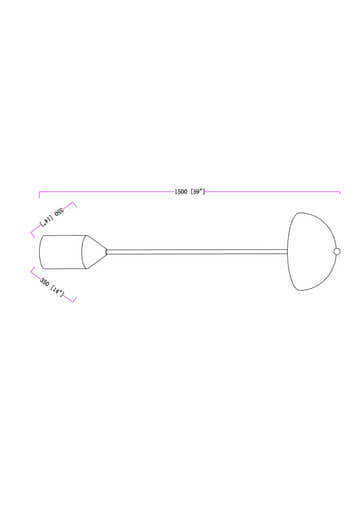 Landerneau Gold Floor Lamp