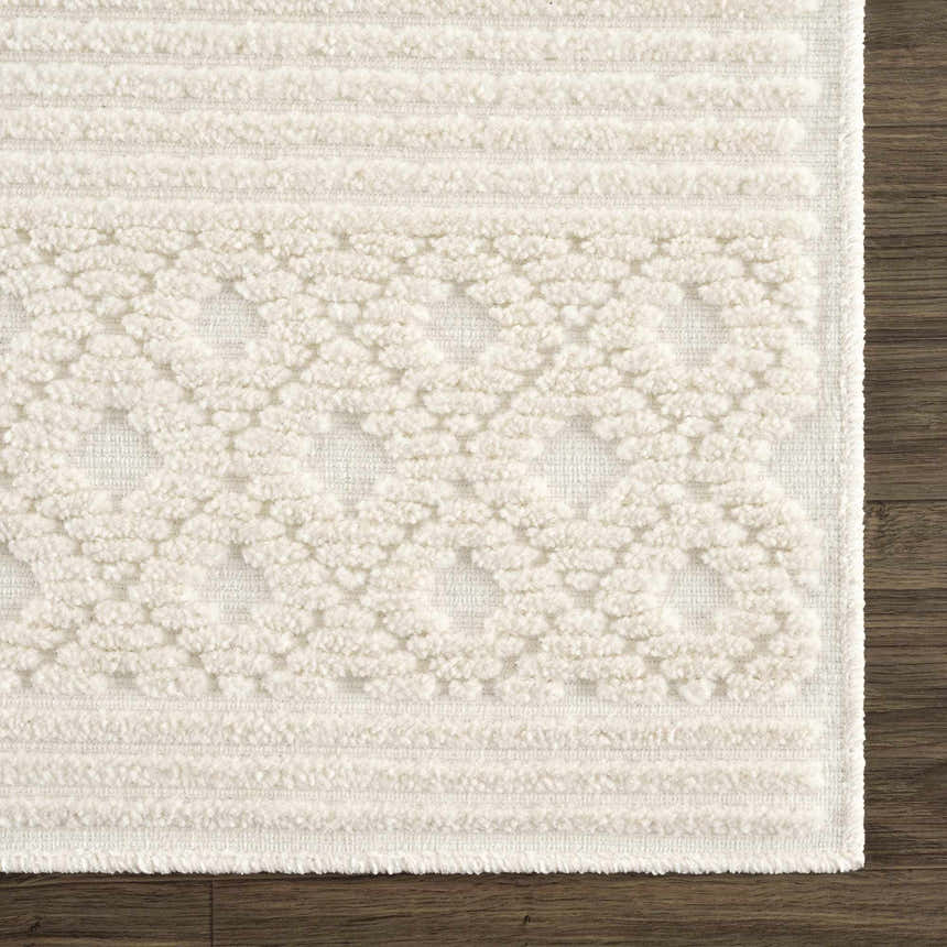 Sample Drago White Washable Area Rug