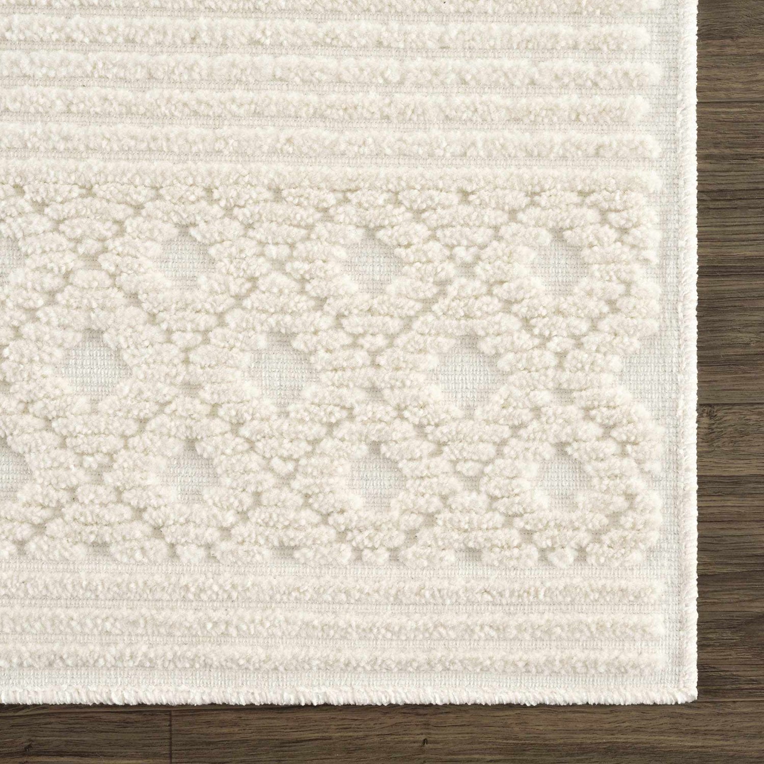 Sample Drago White Washable Area Rug