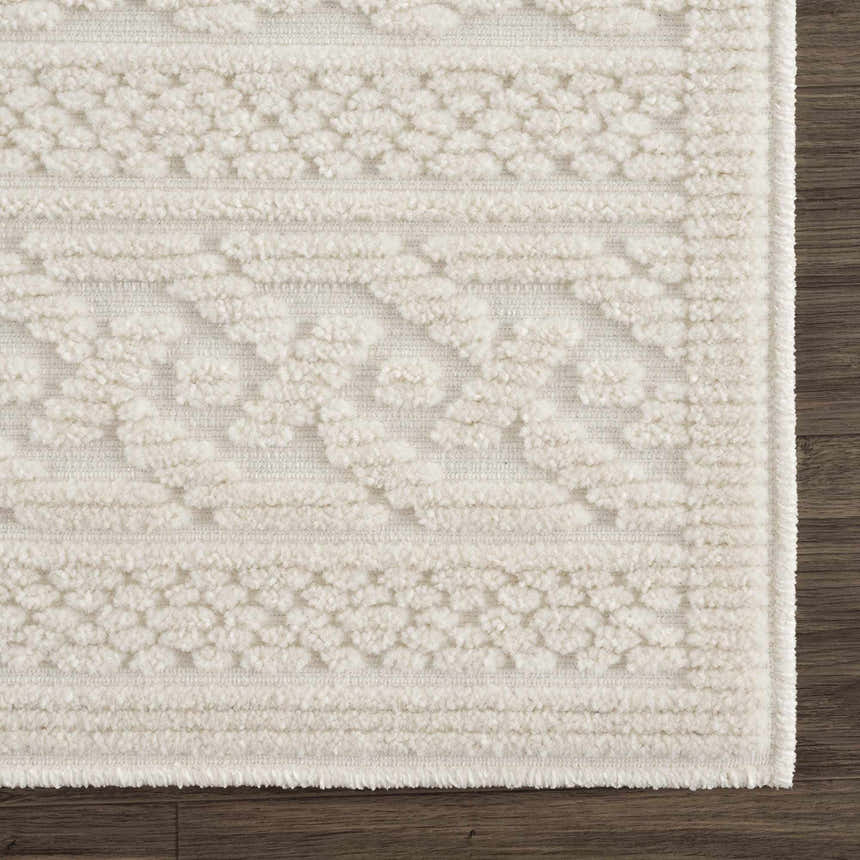 Sample Fadey White 3D Washable Rug