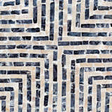 Lipayran Geometric Mosaic Pattern End Table
