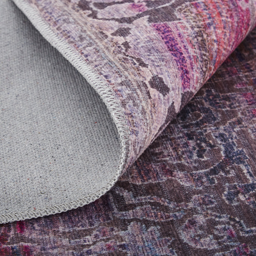 Feizy Voss Transitional Distressed - Pink/Purple Area Rug