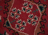 Maroon and Black Traditional Oriental Hand Knotted Custom Made wool Area Rug