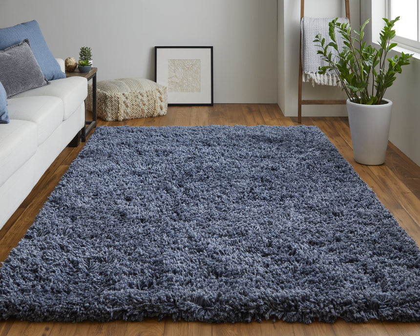 Feizy Stoneleigh Modern Solid - Blue Area Rug