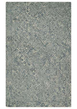 Mid Century Modern Hand Tufted 2x3, 3x5, 5x8, 6x9, 8x10 and 9x12 Woolen Beige and Blue Area Rug | MIR1
