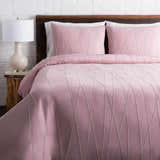 Adela Mauve Geometric Cotton Bedding Euro Sham - Clearance