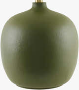 Rich Mustard Traditional Table Lamp with linen details for bedside or console tables