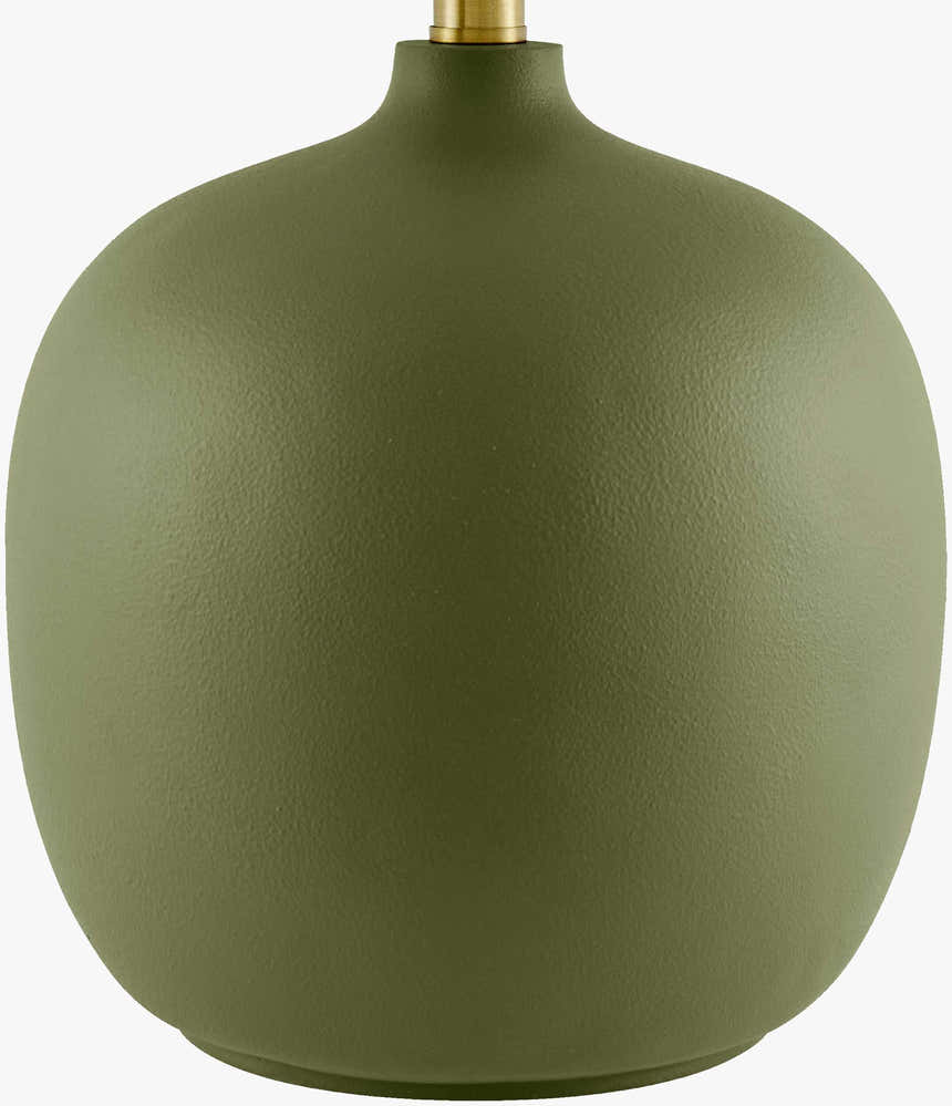 Soft Mustard Traditional Table Lamp with linen details for bedside or console tables