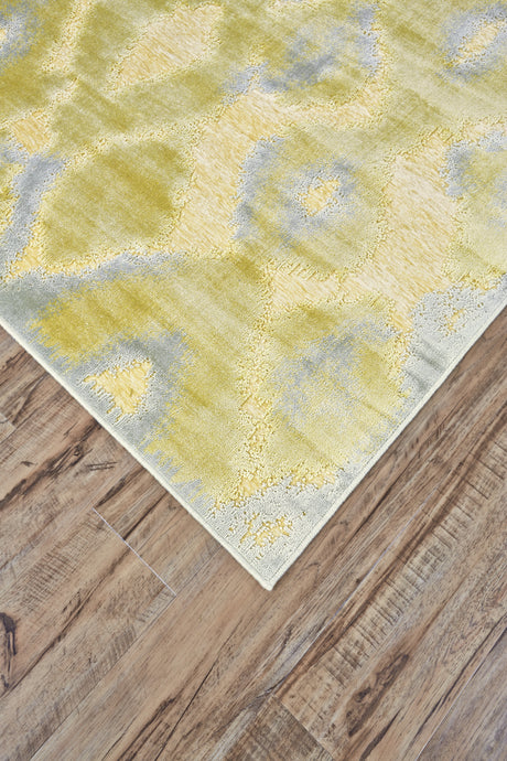 Feizy Saphir Mah Modern Abstract - Gold/Tan/Gray Area Rug - Clearance