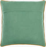 Sagera Sage Green Textured Woven Traditional Cotton Accent Pillow - Clearance