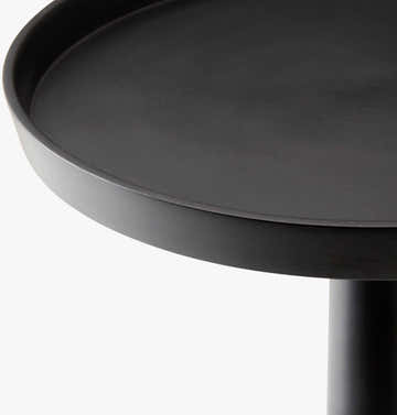 Dark Gray Modern End Table for sofa or lounge seating