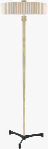 Anturio Antique Brass Classic Traditional Iron Accent Floor Lamp
