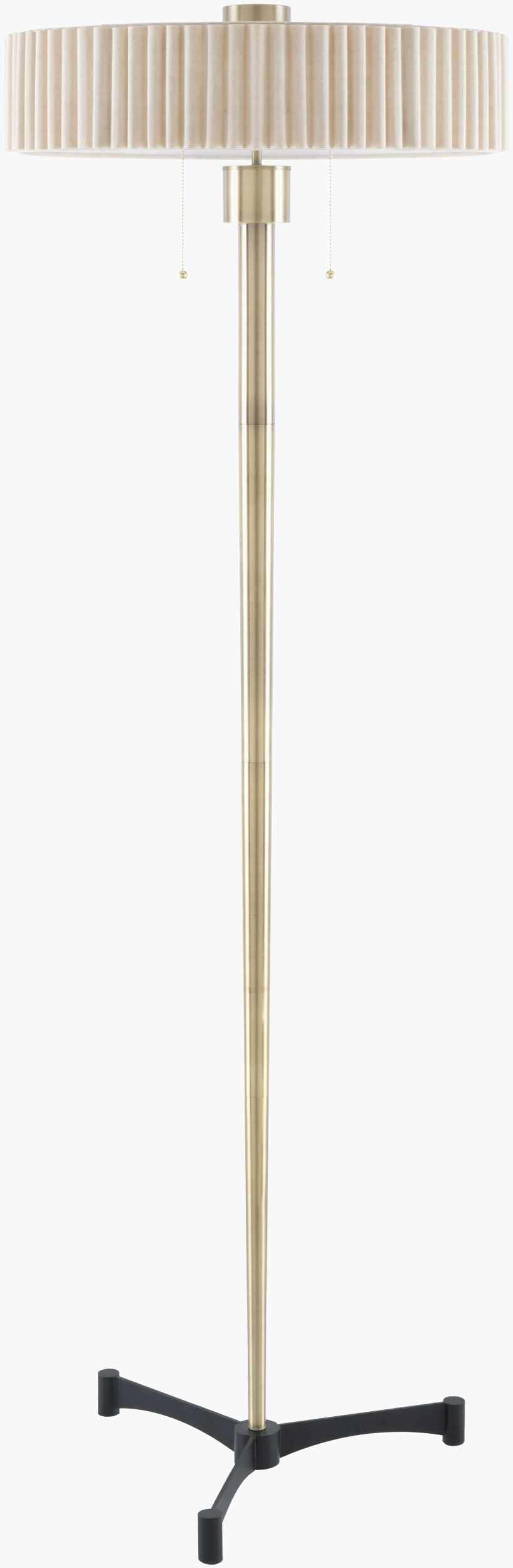 Anturio Antique Brass Classic Traditional Iron Accent Floor Lamp