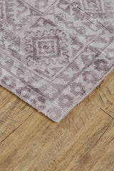 Feizy Nadia Transitional Bordered - Gray/Purple Area Rug - Clearance