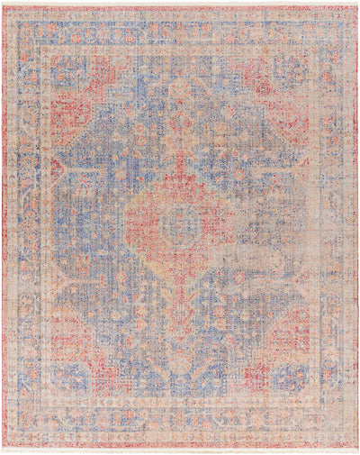 Akio Red & Blue Area Rug - Promo