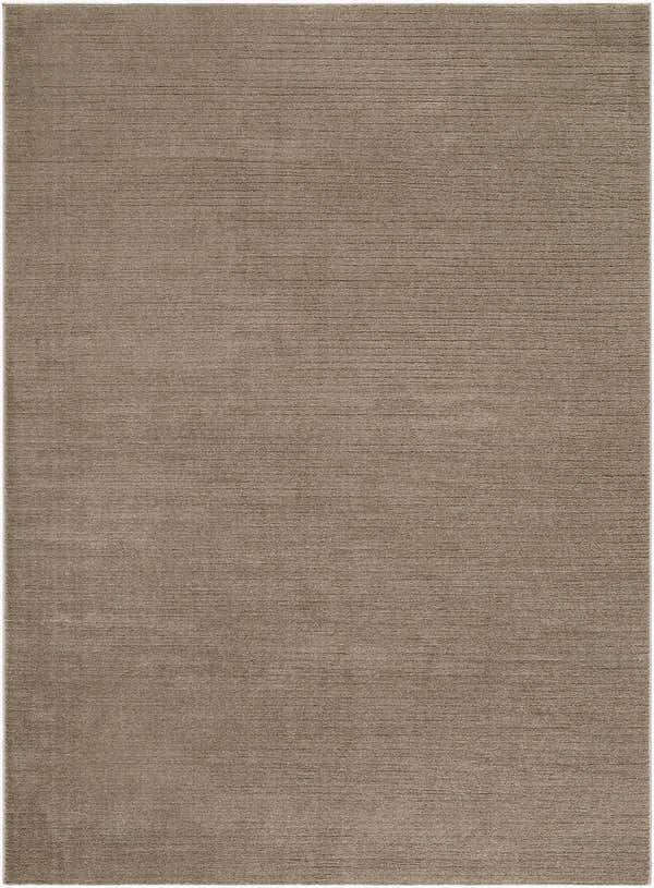Close-up of the Levent Brown Area Rug showing its subtle texture and dark brown color. Design-Rectangle-537