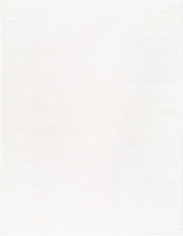 Close-up of the cream-colored, machine-woven Levent White Area Rug, showing subtle texture. Design-Rectangle-71010