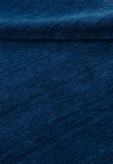 Modern Blue Solid Design Hand Loomed Wool Area Rug