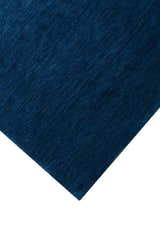 Modern Blue Solid Design Hand Loomed Wool Area Rug