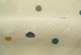 Modern Colorful Polka Dot Beige Hand Tufted Custom Made wool area rug