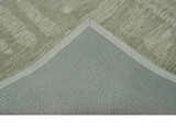 Modern Contemporarry Olive and Ivory Hand Tufted Custom Made wool rug