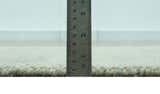 Modern Contemporary Olive, Beige and Ivory Stripes Design Custom Made wool area Rug