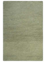 Modern Contemporary Olive, Beige and Ivory Stripes Design Custom Made wool area Rug