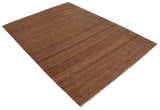 Ready to Ship Textured Brown Hand knotted 8x10 wool Area Rug