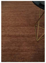 Ready to Ship Textured Brown Hand knotted 8x10 wool Area Rug