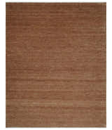Ready to Ship Textured Brown Hand knotted 8x10 wool Area Rug