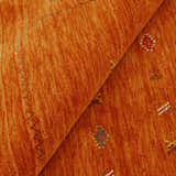 Modern Design Orange Hand Loomed Wool Area Rug