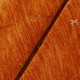 Modern Design Orange Hand Loomed Wool Area Rug