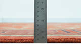 Modern Floral Orange 8x10 Hand Knotted wool Area Rug