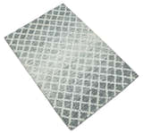 Modern Geometric Ivory and Charcoal Abstract Hand Tufted Natural Wool Multi Size Area Rug