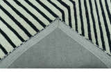 Modern Geometrical Pattern Black And White Hand Tufted Custom Made wool rug