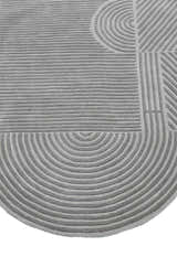 Modern Grey Lines Hand Tufted 5x7 Wool Area Rug