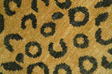Modern leopard Design Hand knotted Golden-Brown and Charcoal Custom Made wool rug