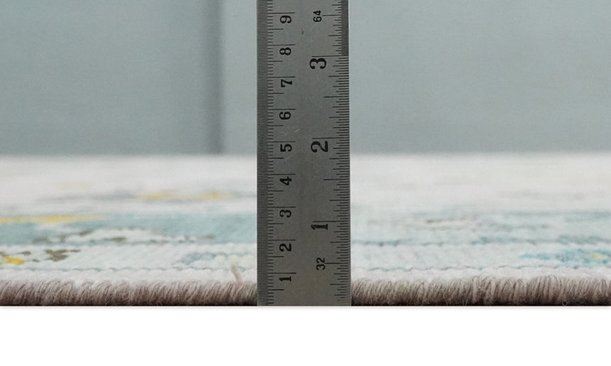 Custom Made Pink and Gray Vibrant Colorful Hand knotted Traditional Oushak wool Area Rug