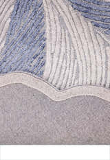 Modern Petal Ivory Hand Tufted 5x5 Wool Area Rug